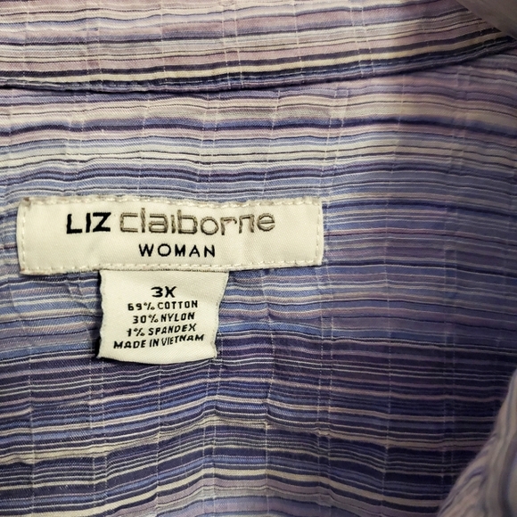 Liz Claiborne Casual Adjustable Long Sleeves Blouse - Picture 5 of 6